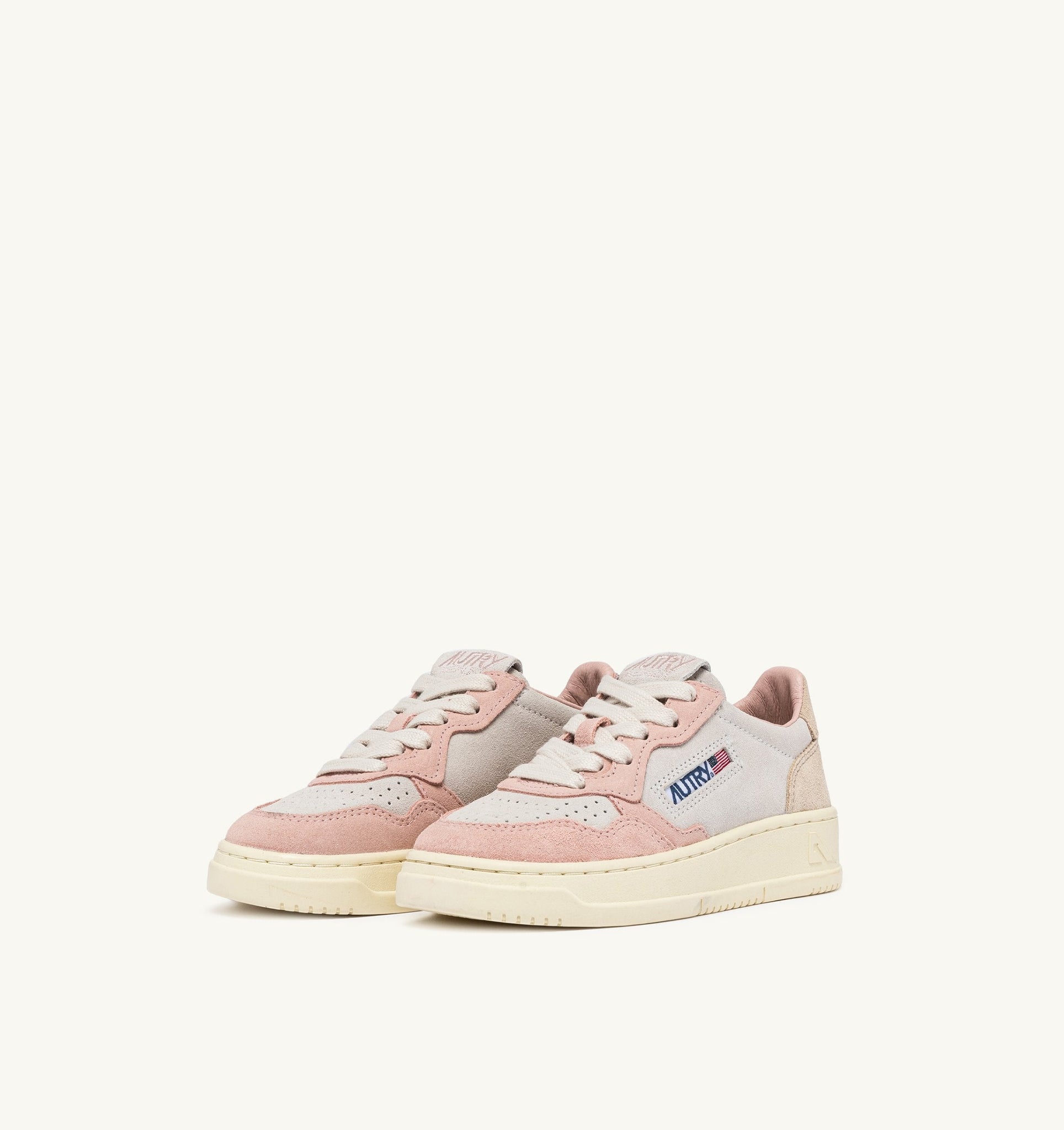 Medalist Kids Low en suède Powder Pink/Sand